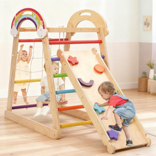 Wooden 5-in-1 Climbing Frame