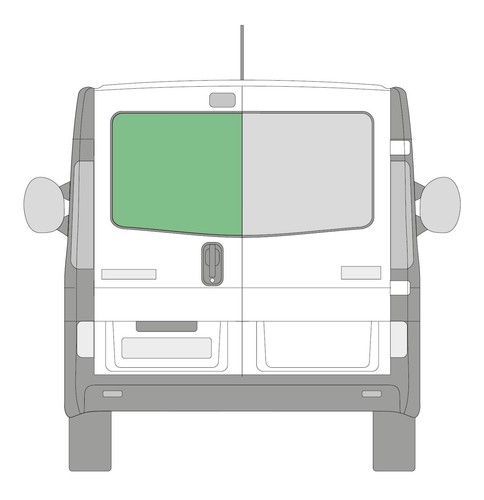 Nearside left rear barn door - barn,