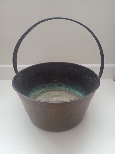Antique large brass jam - large,