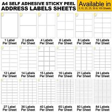 A4 SELF ADHESIVE STICKY PEEL