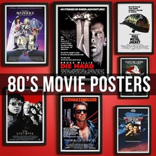 80s Classic Retro Vintage Movie Film Posters Poster Prints Wall Art Pictures