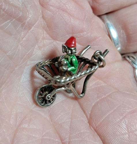 Vintage pixie wheelbarrow - vintage, in