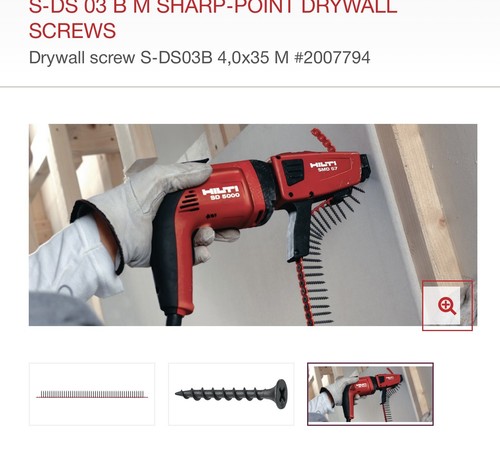 Hilti drywall screw ds03b - hilti,