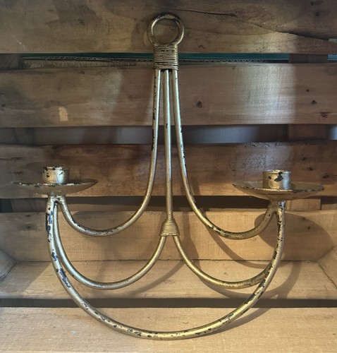 Aged gold tone metal wall - gold,