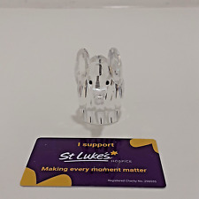 Swarovski Crystal -LARGE ELEPHANT- Metal Tail