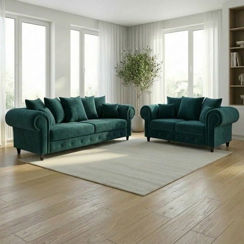 Luxury velvet sofa set 2 - sofa, 3+2