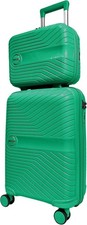 2PCS Travel Set PP 20Inch Hard Shell Suitcase Hand Cabin Luggage & Vanity case