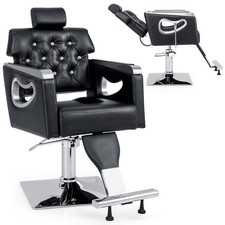 Styling Salon Barber Chair Swivel Hairdressing Chair 6-Level Adjustable Headrest
