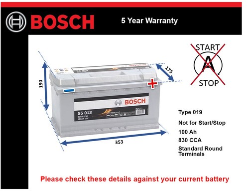 Battery fits audi s5 a4 - fits,
