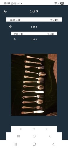 Solingen gold banded cutlery - solingen,