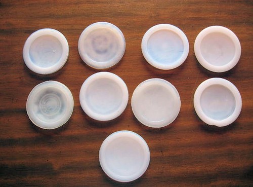 Vintage porcelain liners - ,