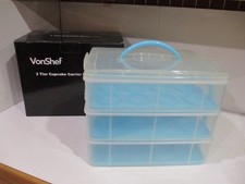 VonShef 3 Tier Cupcake Carrier New N Box--Free shipping