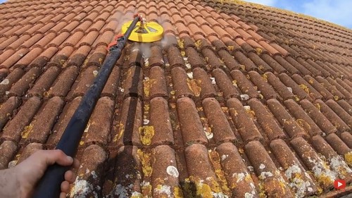 Roof cleaner pressure washer - roof,