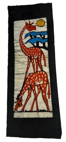 African hand dyed batik fabric - dyed,