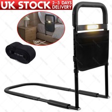 Bed Rails for Elderly Adults Safety with Adjustable Heights Storage Pocket New