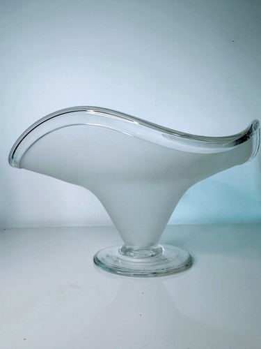 Frosted glass bowl - glass,