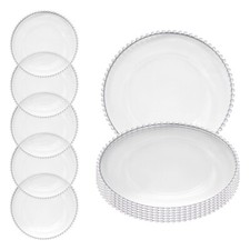 13" Glass Charger Plates Round
