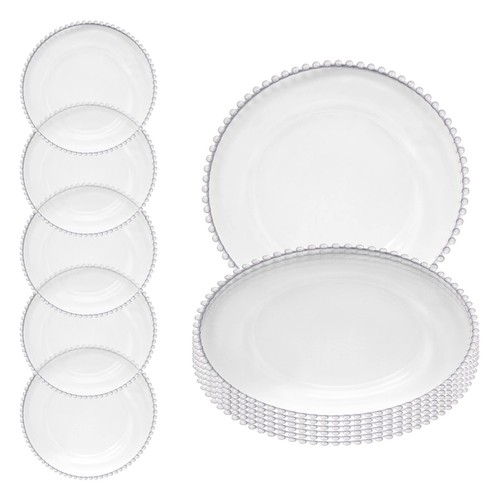 Glass charger plates round - glass,
