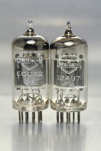 Mullard ecc82 valves tubes - 2x,