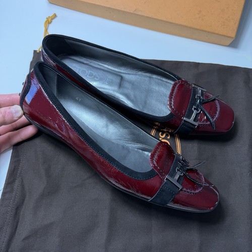 Tod burgundy patent - tod’s,