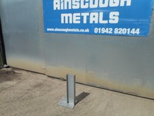 Used  Crash Barrier / Armco Post 610 mm High - Galvanised i Bolt Down 6" x 3"