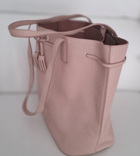 Kate Spade Hayes Street Nandy blush bow pebbled leather tote shoulder bag