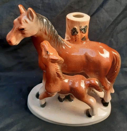 Vintage ceramic horse - vintage,