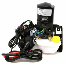 Mercury Mercruiser Power Trim Pump 2 Hoses Reservoir Bracket Old Model 93247A7