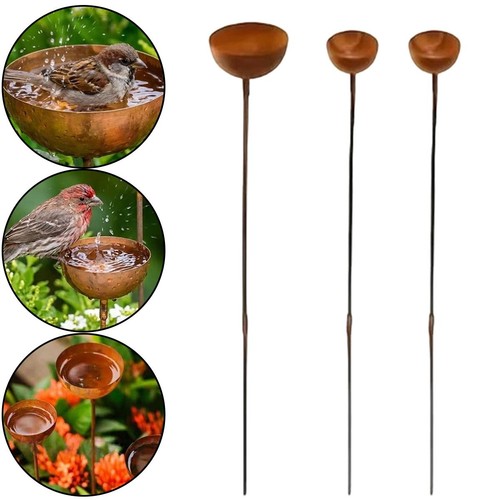 Tier bowl metal bird bath - metal,