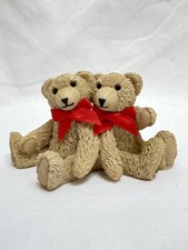 Goebel Beau Bears Seymour Sisters Paw Prints Brown Hand Painted Resin Stature