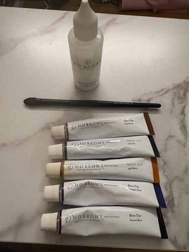 Brows tint with application - hd,