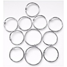 Metal Hinged Ring Book Binder Craft Photo Album Split Keyring Scrapbook Keychain