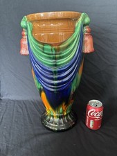 Large Vintage Majolica "Swag &