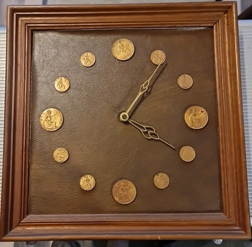 Vintage penny clock - penny, by