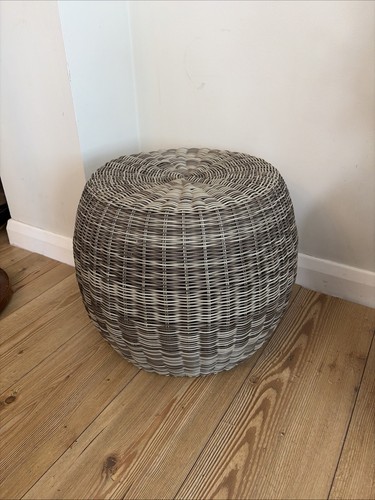 Round rattan wicker stool - wicker, /