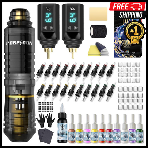 Poseidon wireless tattoo - wireless,