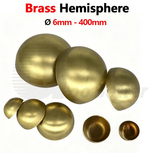 Brass hemisphere ø6 - brass, Ø6-400mm