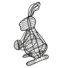 Wire Bunny Rabbit Basket