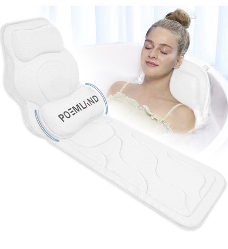 Full body bath - full, pillow