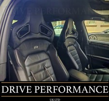 2 X Car Seats Upgrade Sports Bucket Racing Headrest VW Golf MK7 MK7.5 GTI R Line