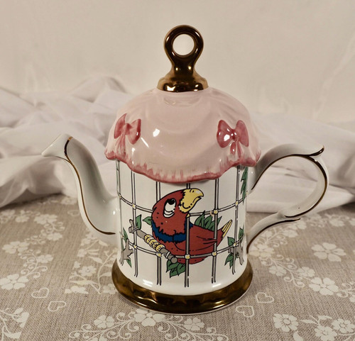 Vintage bird teapot - bird,