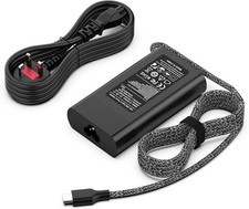 65W USB C Laptop Charger Braided Cable For HP Spectre X360 Envy Chromebook Pavil