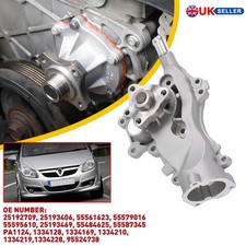 1x Water Pump 1334128 Fits For VAUXHALL CORSA D E 1.2 1.4 2009 on A12XEL Coolant