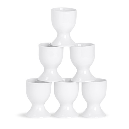 Classic white egg cups - egg, 5cm