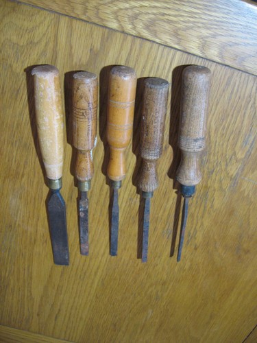Set vintage chisels - set,