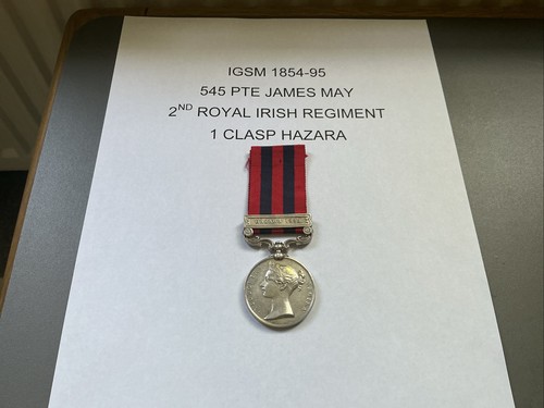 Igs medal 1854 - clasp, hazara
