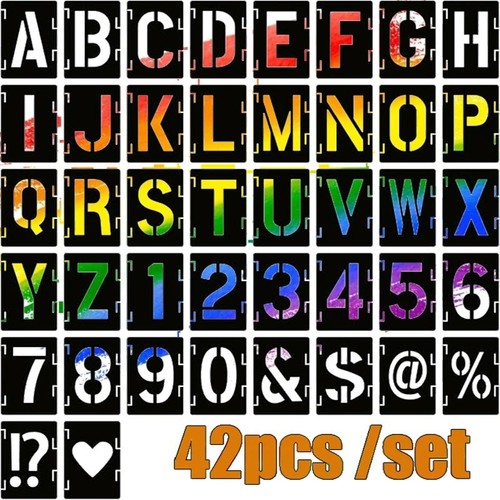 5inch letter stencils - letter,