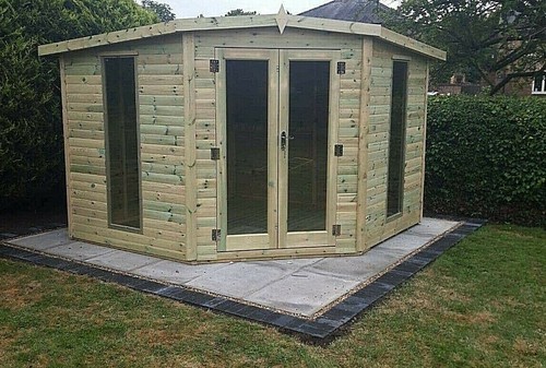 8x8 corner house summerhouse - house,