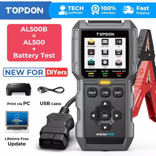 Topdon al500b obd2 scanner - topdon,