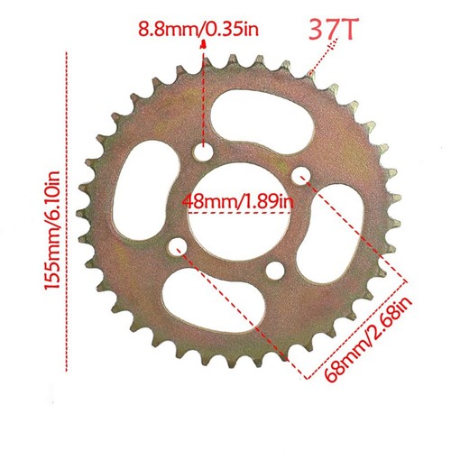 37t 420 rear drive chain - 420,